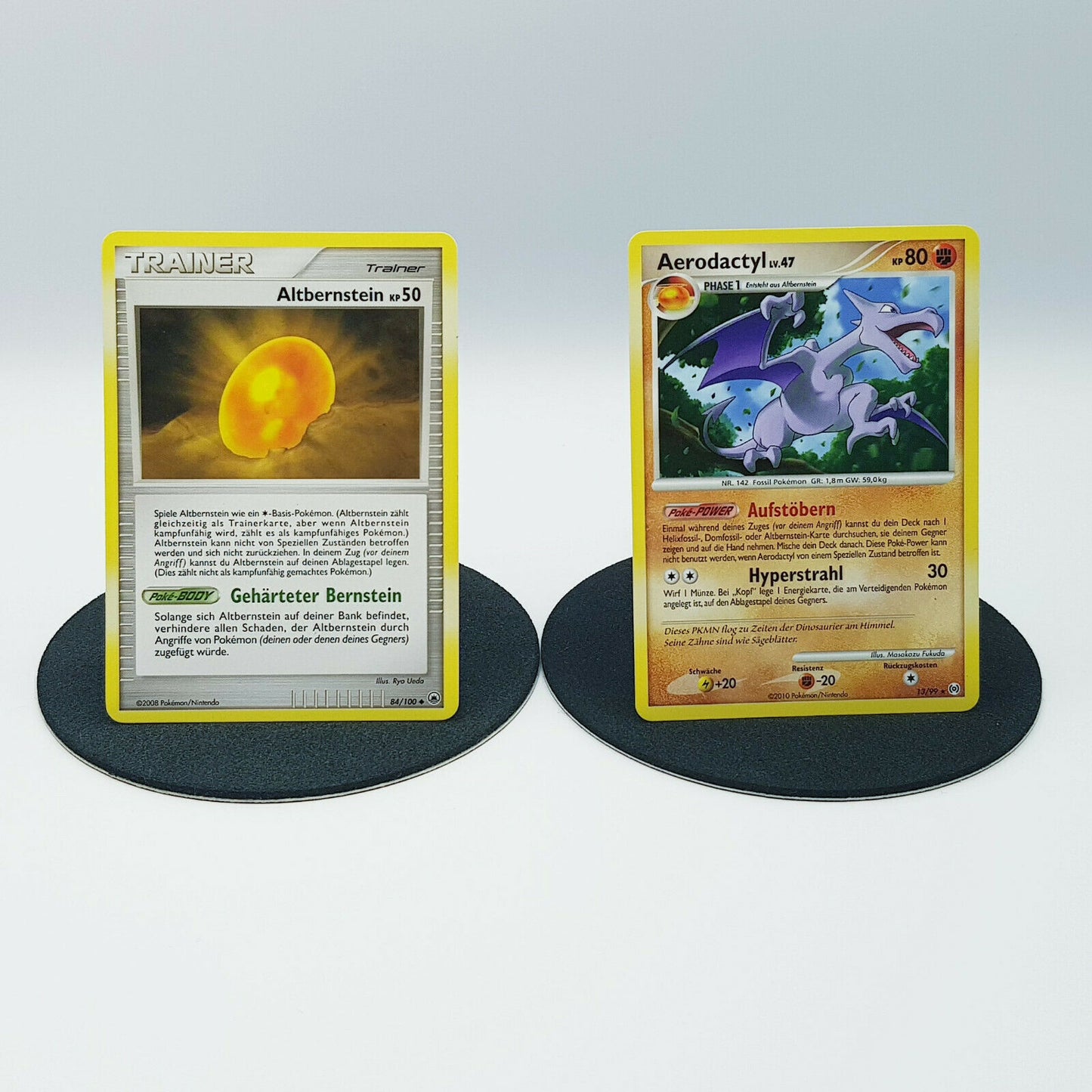Pokemon Karten Altbernstein 84/100 2009 Aerodactyl 13/99 2010