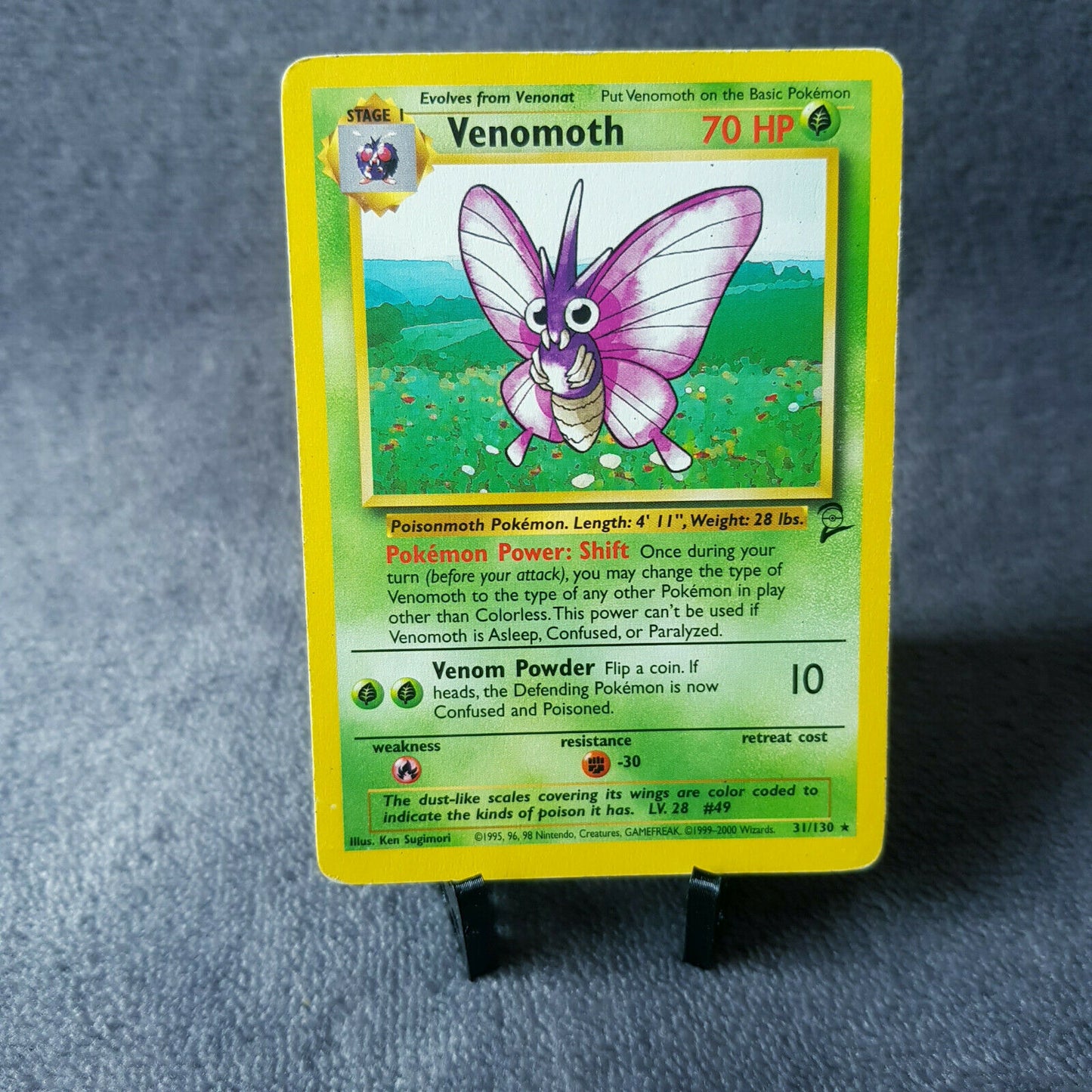 Pokemon - Venomoth 31/130 - Base Set 2 (2000) - GOOD