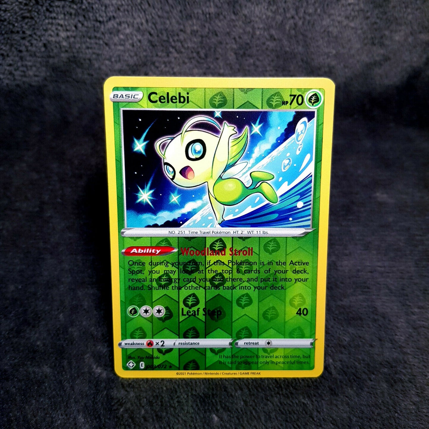 Pokemon - Celebi 3/72 HOLO - Shining Fates (2021) - MINT