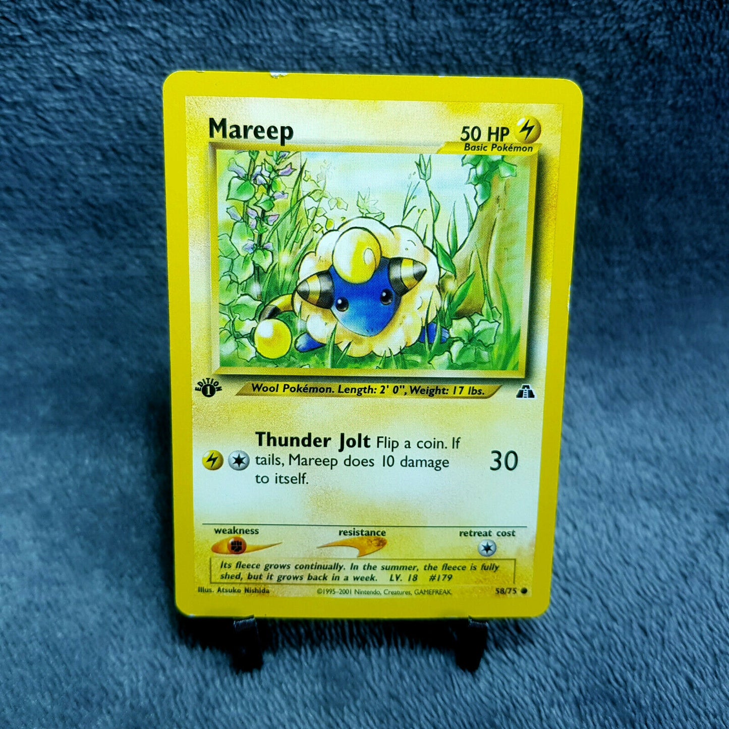 Pokemon Card | Mareep 58/75 1. Edition | Near Mint