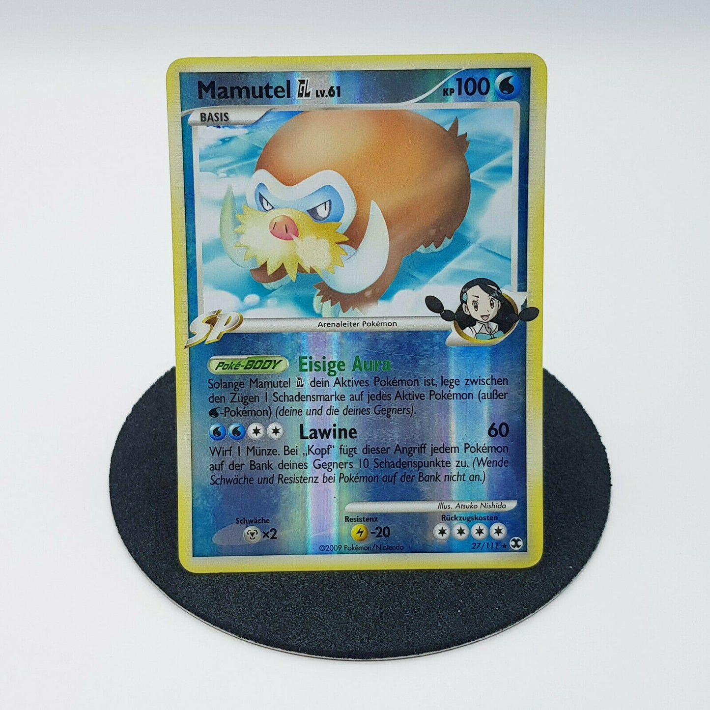 Pokemon Card Mamutel 27/111 rare holo Platin Aufstieg der Rivalen 2009 Near Mint