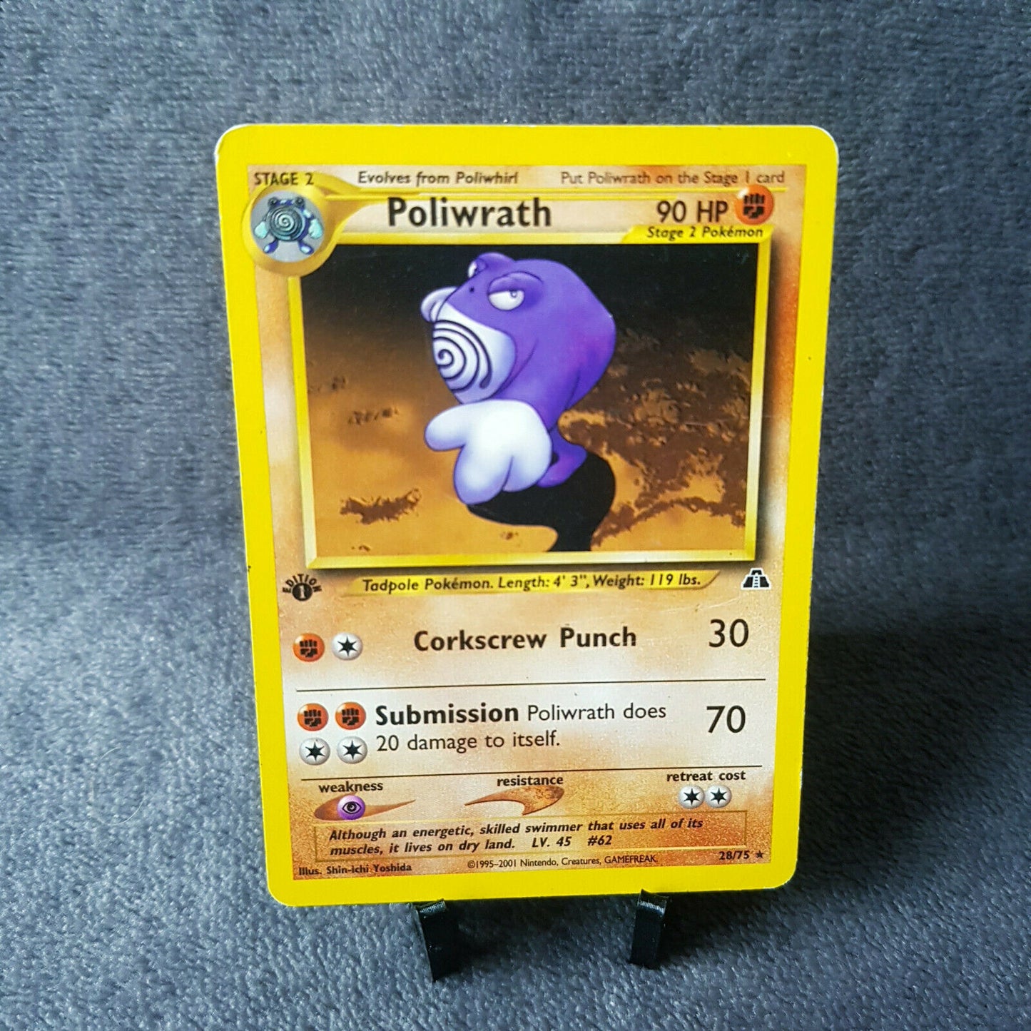 Pokemon - Poliwrath 28/75 - 1. Edition - Neo Discovery (2001) - englisch
