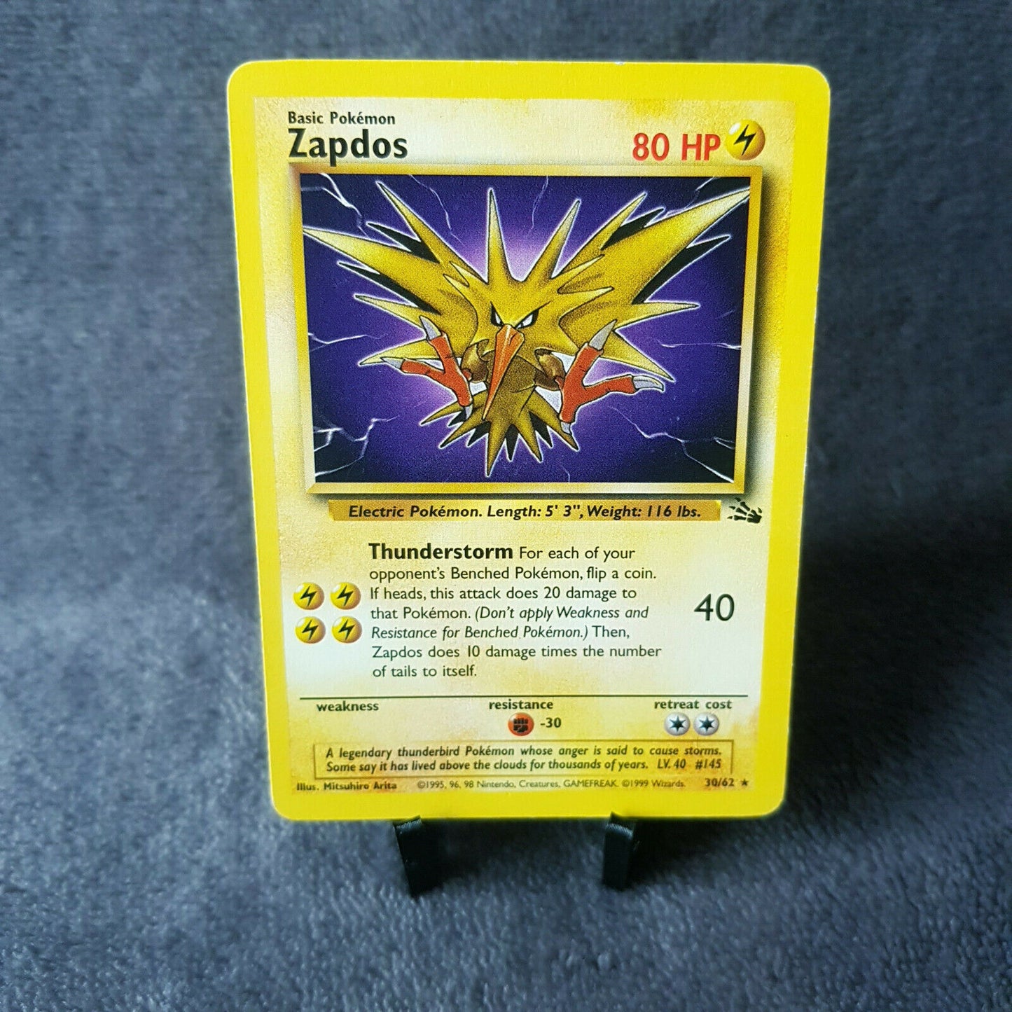 Pokemon - Zapdos 30/62 - Fossil Set (2000) - englisch - Near Mint