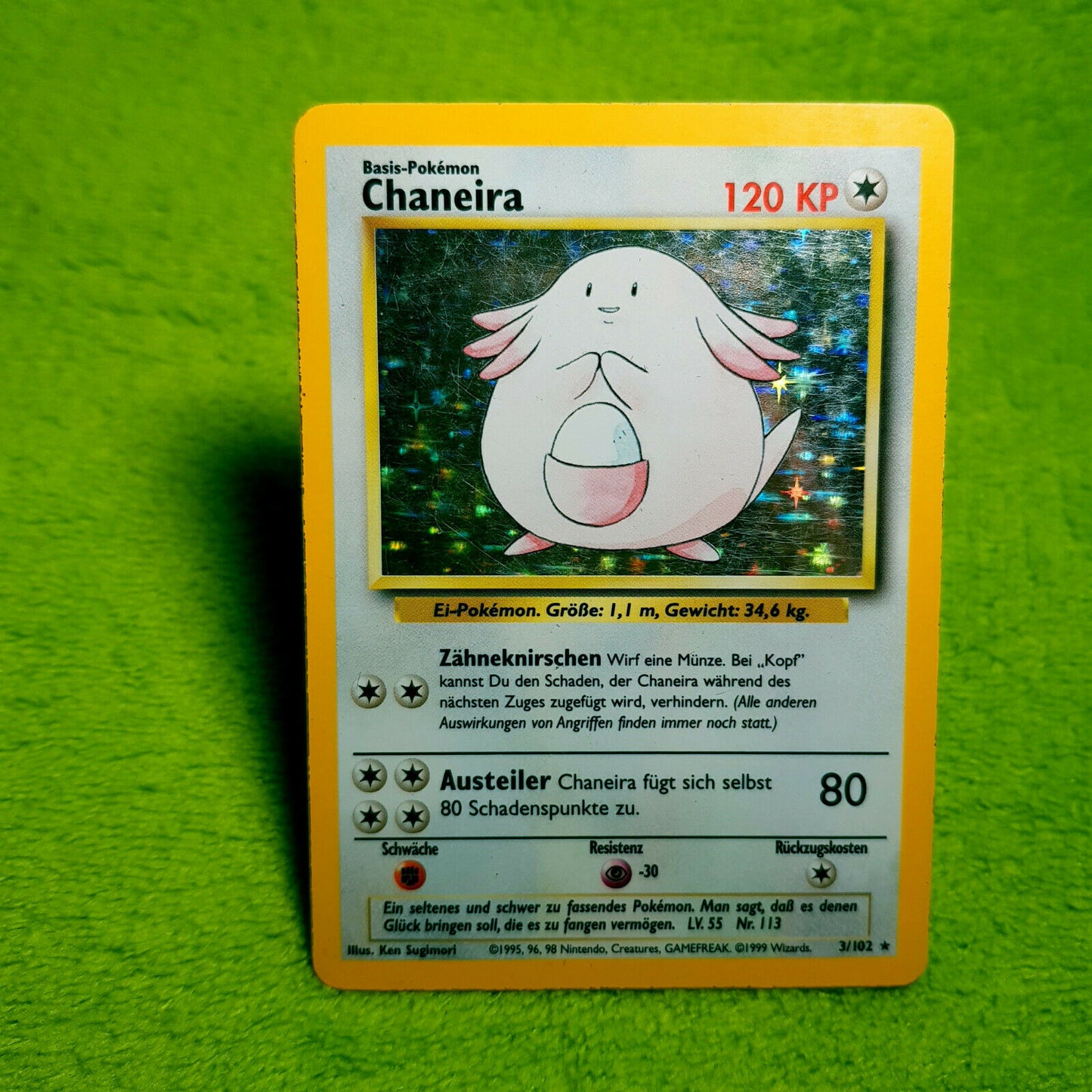 Pokemon - Chaneira 3/102 - rare HOLO - Base Set (1999)