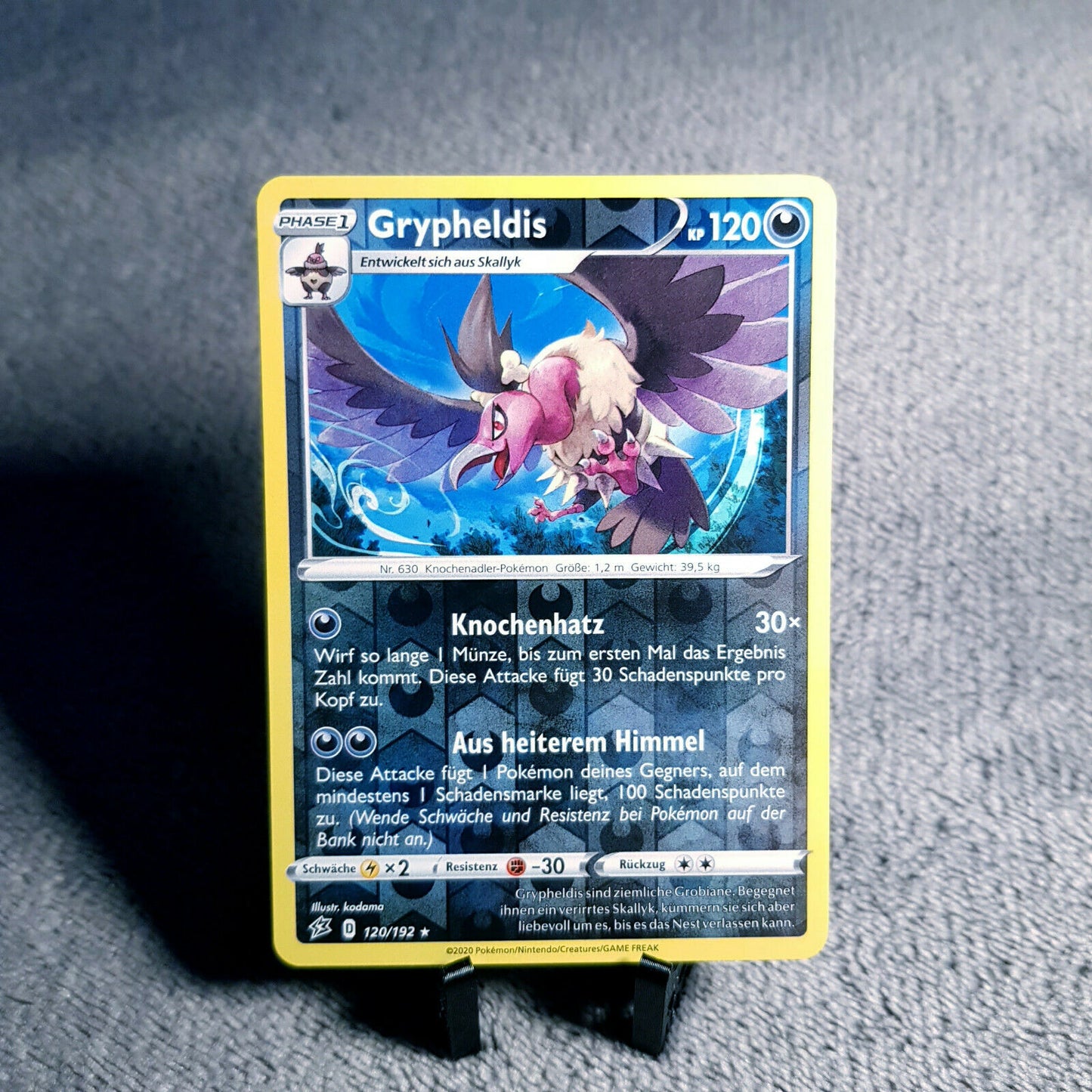 Pokemon Karte | Grypheldis 120/192 rare holo | deutsch | PSA | mint