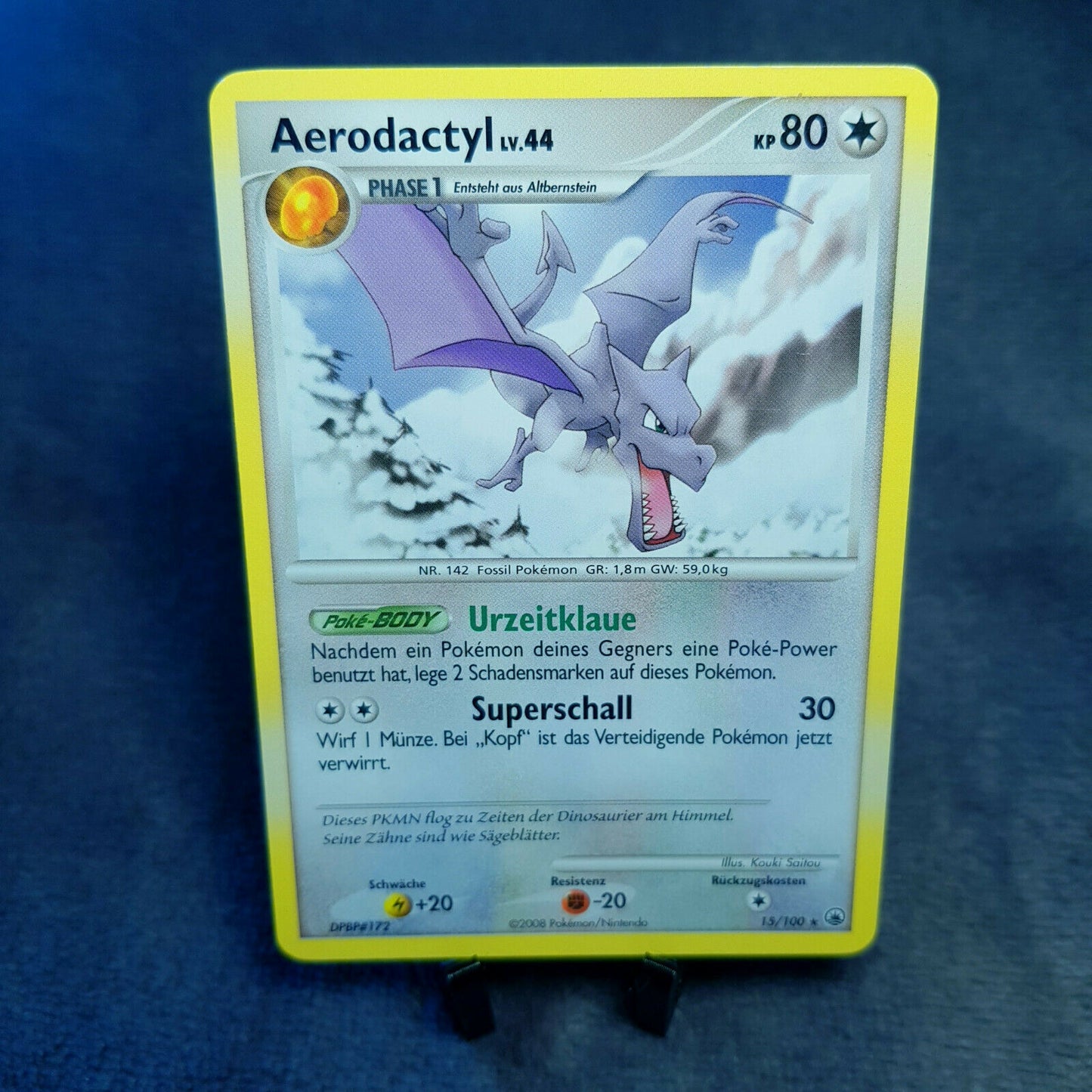 Pokemon - Aerodactyl 15/100 rare - TCG majestätischer Morgen (2008) - NM
