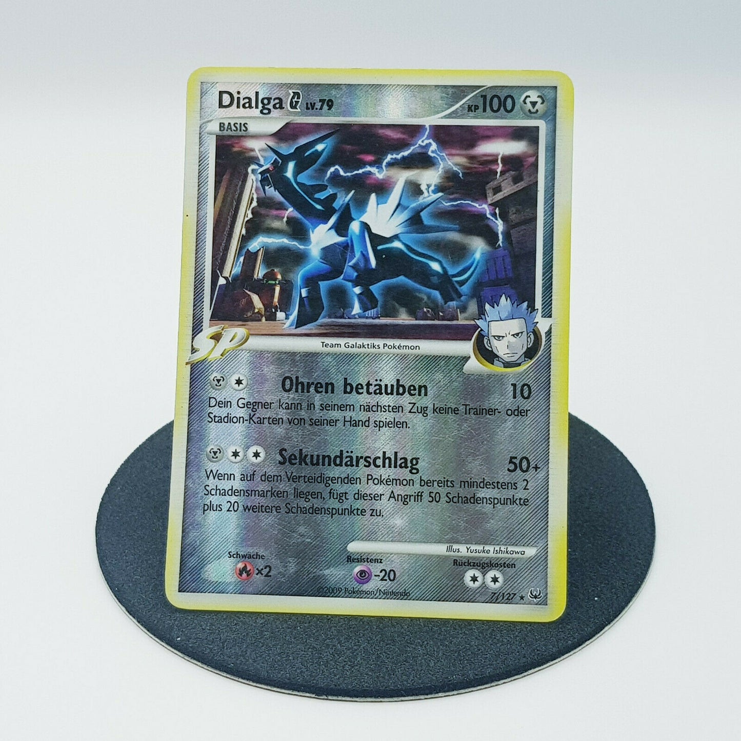 Pokemon Card Dialga 7/127 holo rare Platin 2009 near mint