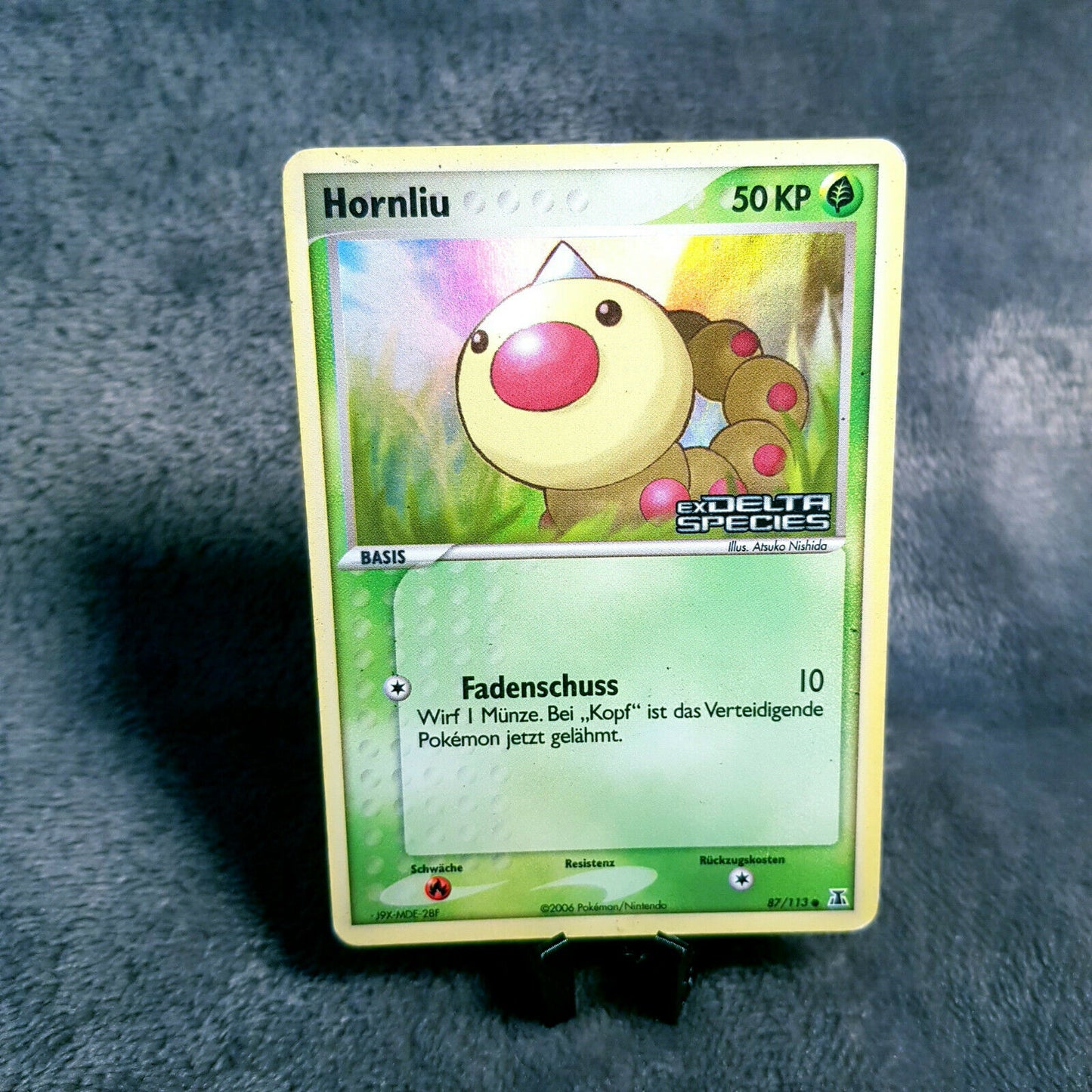 Pokemon - Hornliu 87/113 holo stamp - TCG EX Delta Species 2006