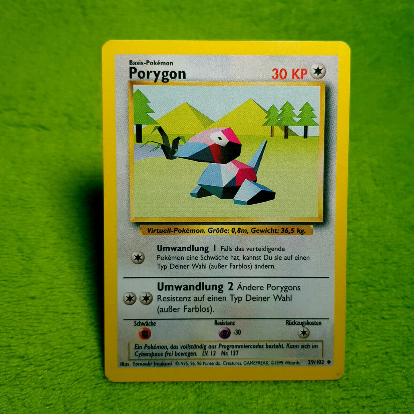 Pokemon - Porygon 39/102 - Base Set (1999) - Near MINT