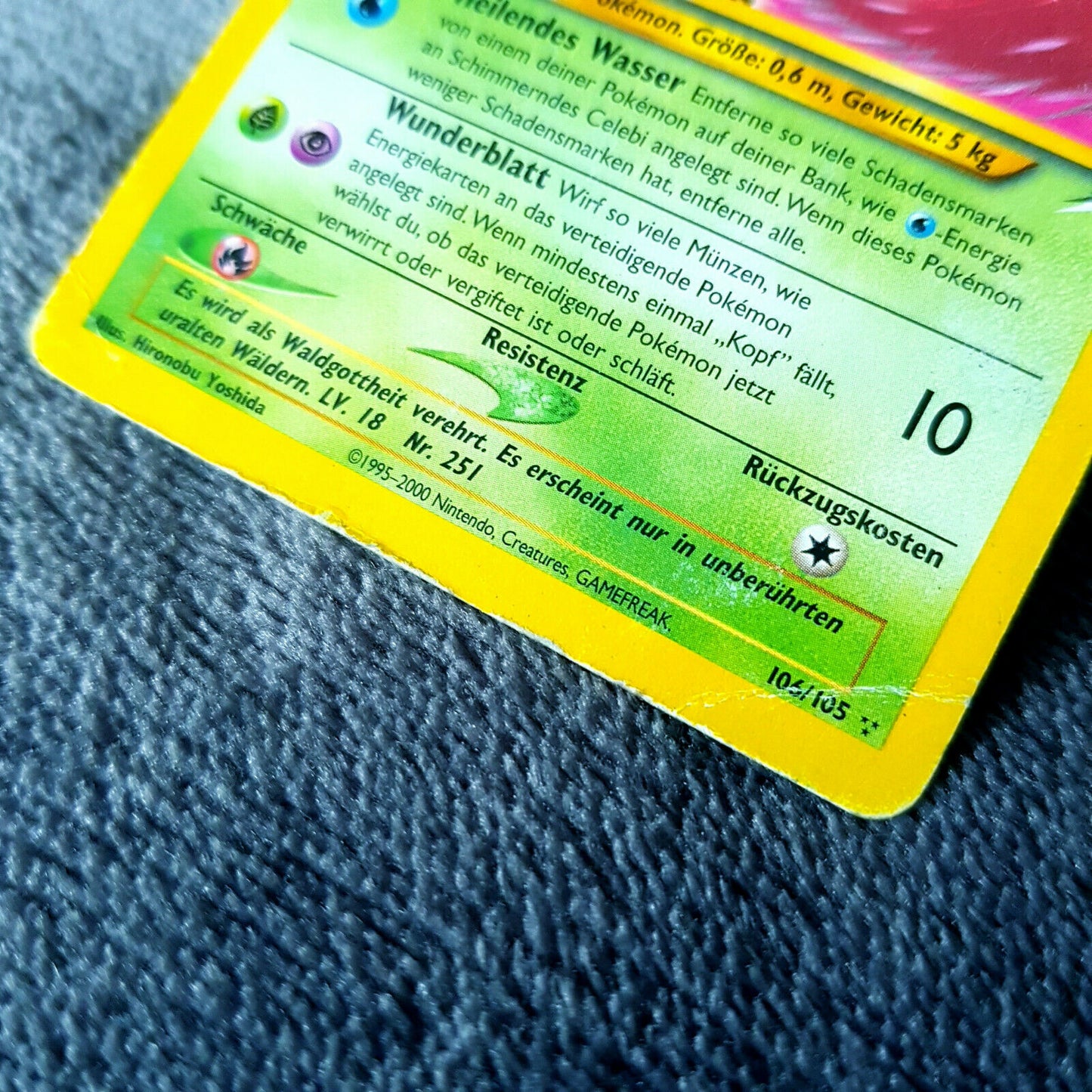 Pokemon - Schimmerndes Celebi 106/105 - secret rare holo - Neo Destiny 2002