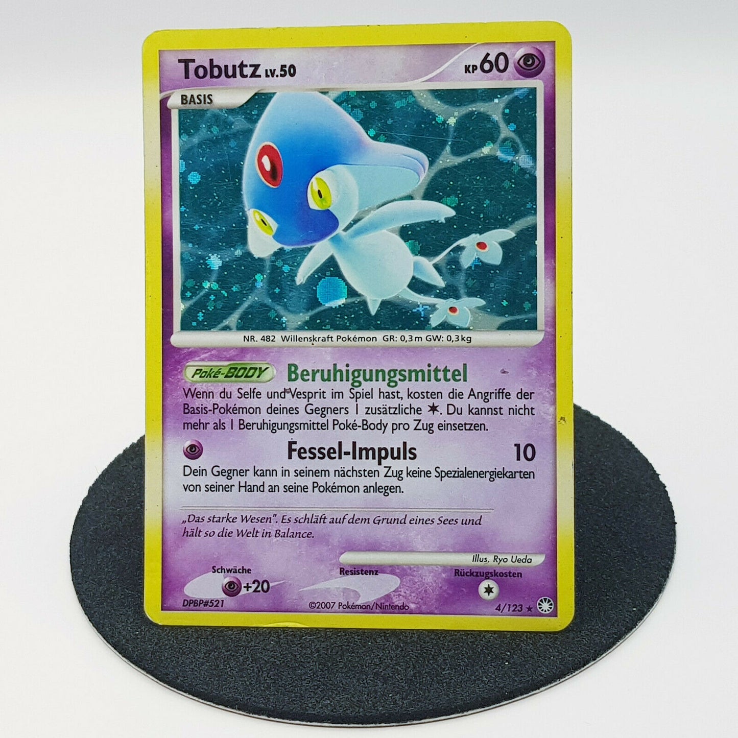 Pokemon Card Tobutz 4/123 holo rare Diamant & Perl 2007