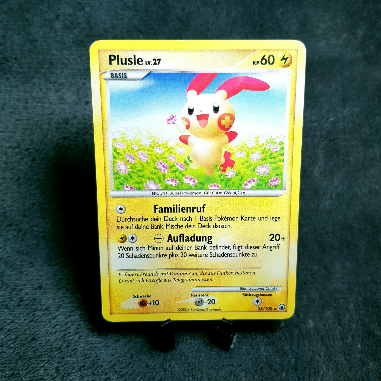 Pokemon - Plusle 28/100 rare - Diamant & Perl - Majestätischer Morgen 2008