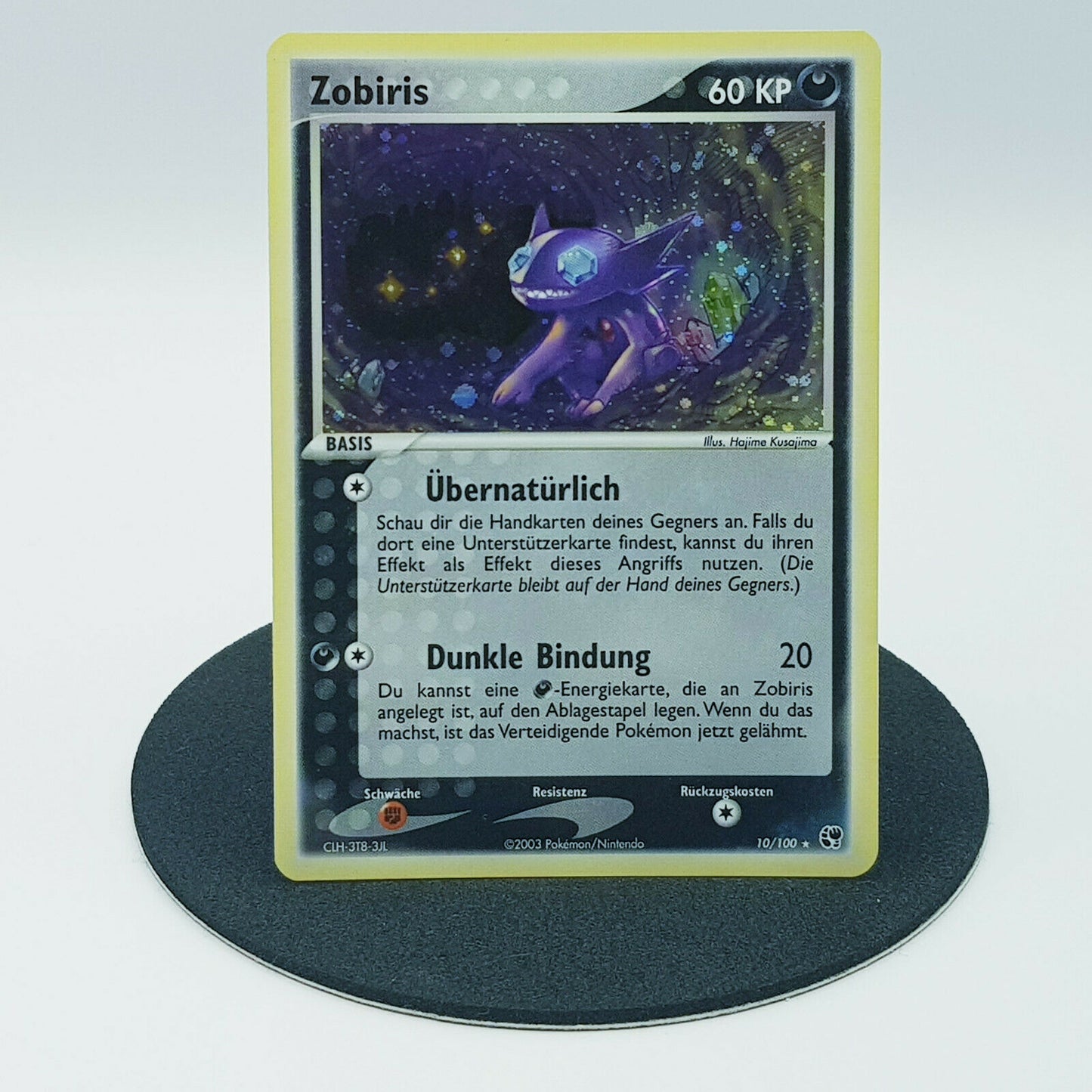 Pokemon Karte Zobiris 10/100 Holo EX Sandsturm 2003 Near Mint