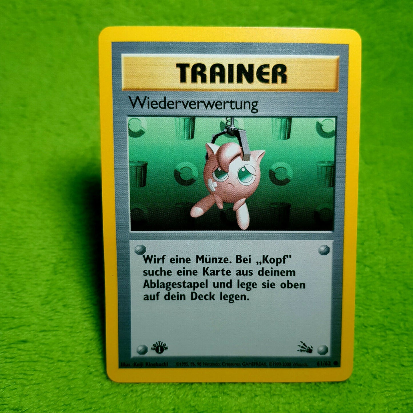 Pokemon Trainer - Wiederverwertung 61/62- 1. Edition - Fossil Set (1999) - MINT