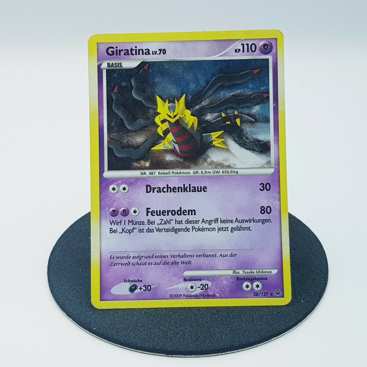 Pokemon Card Giratina 28/127 holo rare Platin 2009 Near Mint
