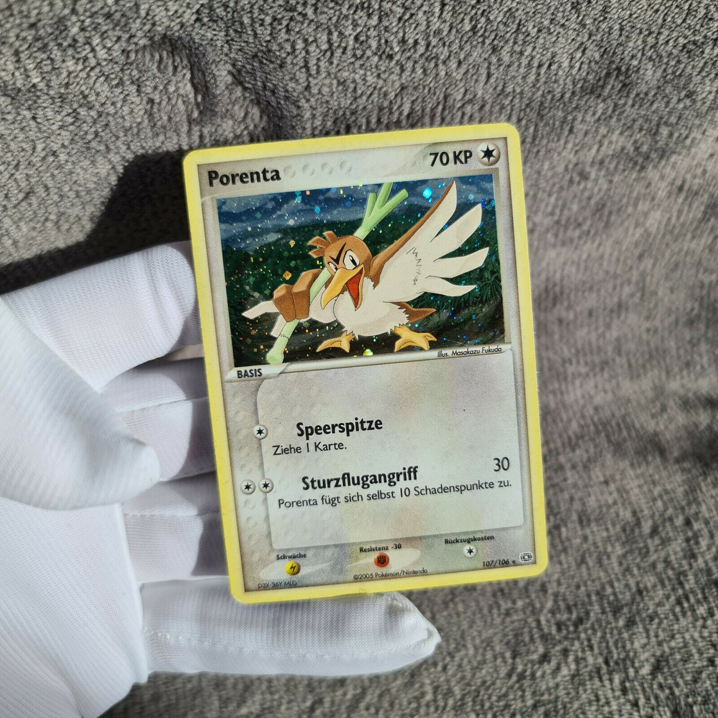 Pokemon Karte | Porenta 107/106 | secret rare Holo | deutsch
