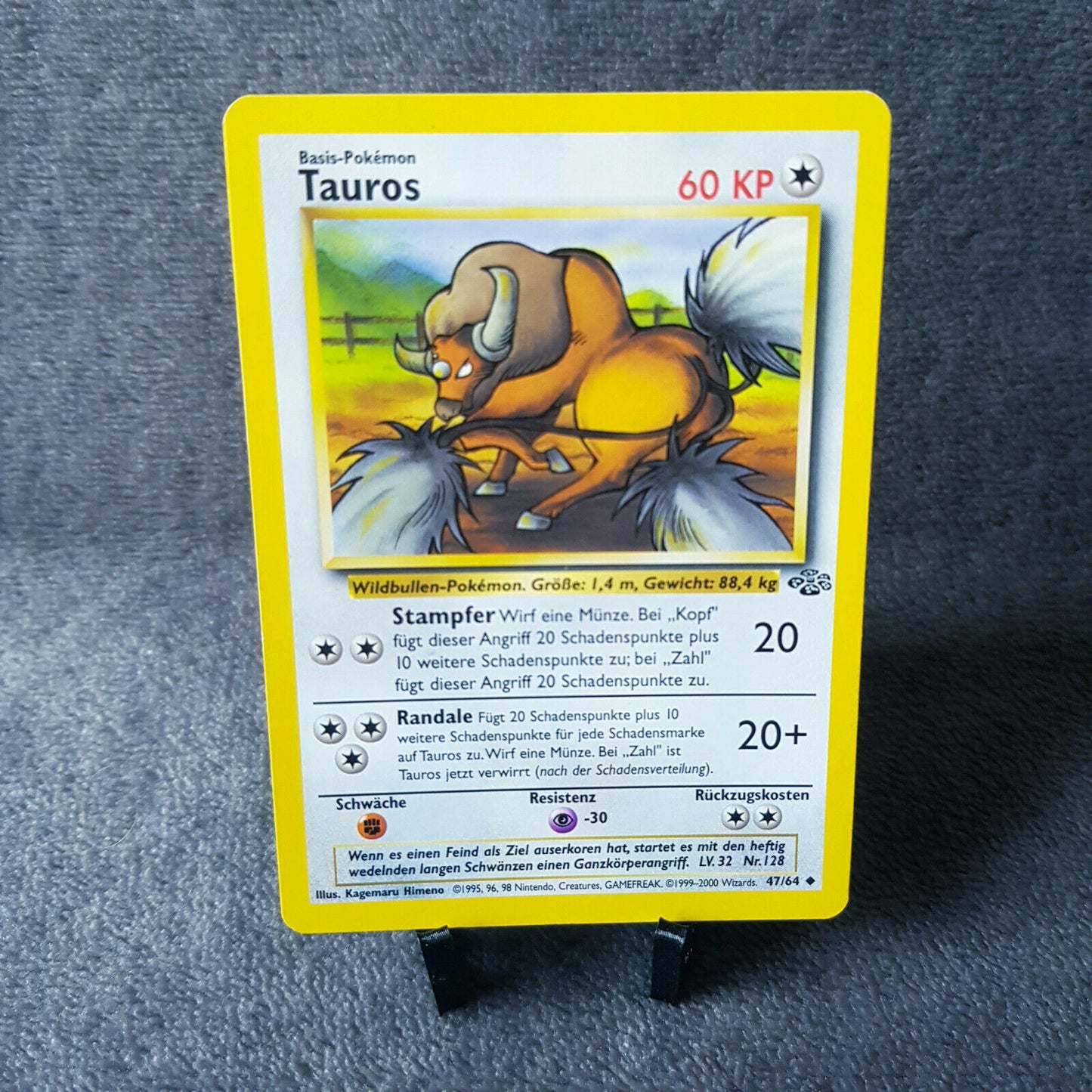 Pokemon - Tauros 47/64 - Dschungel Set (2000) - deutsch - MINT