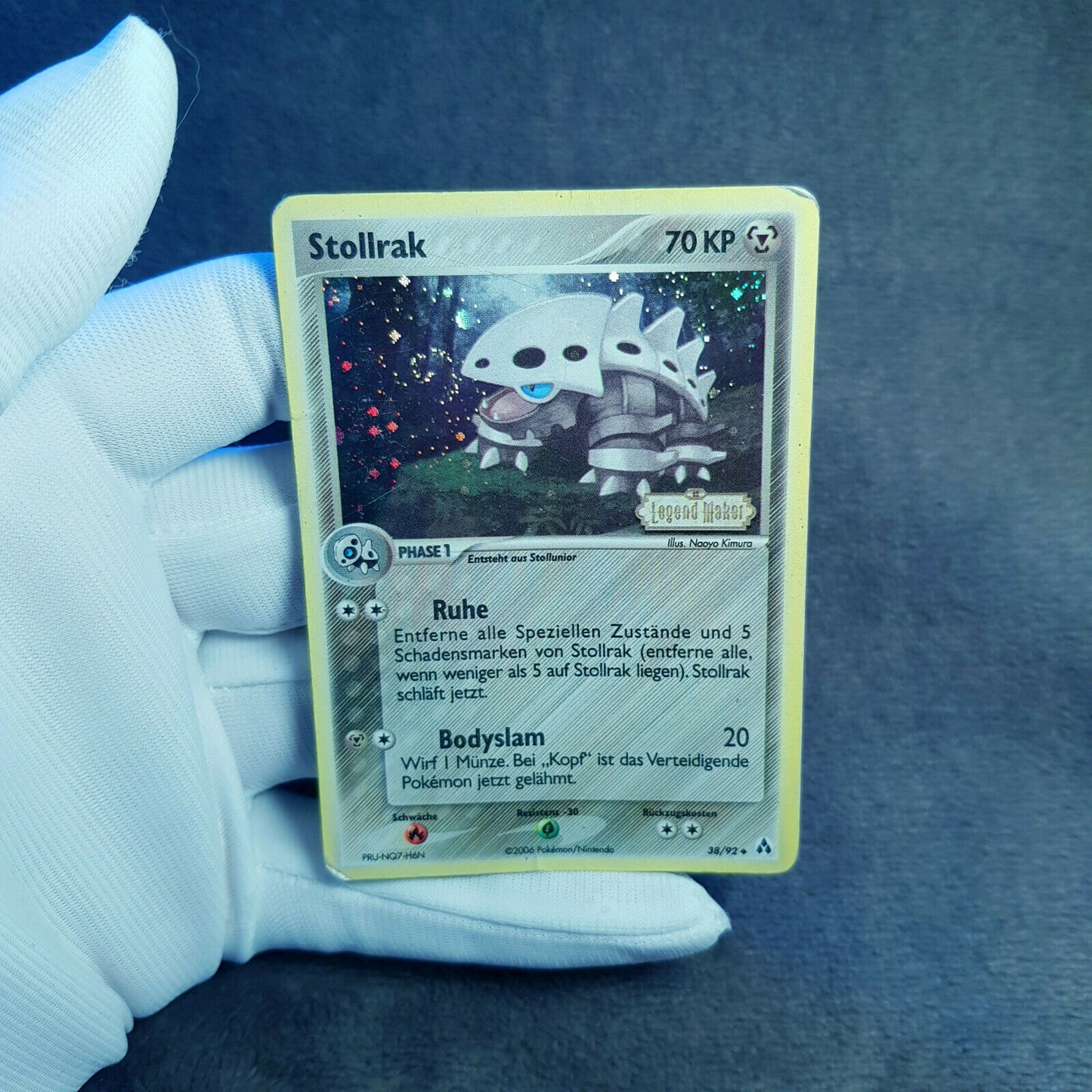 Pokemon - Stollrak 38/92 rare holo - stamp - TCG EX Legend Maker (2006)