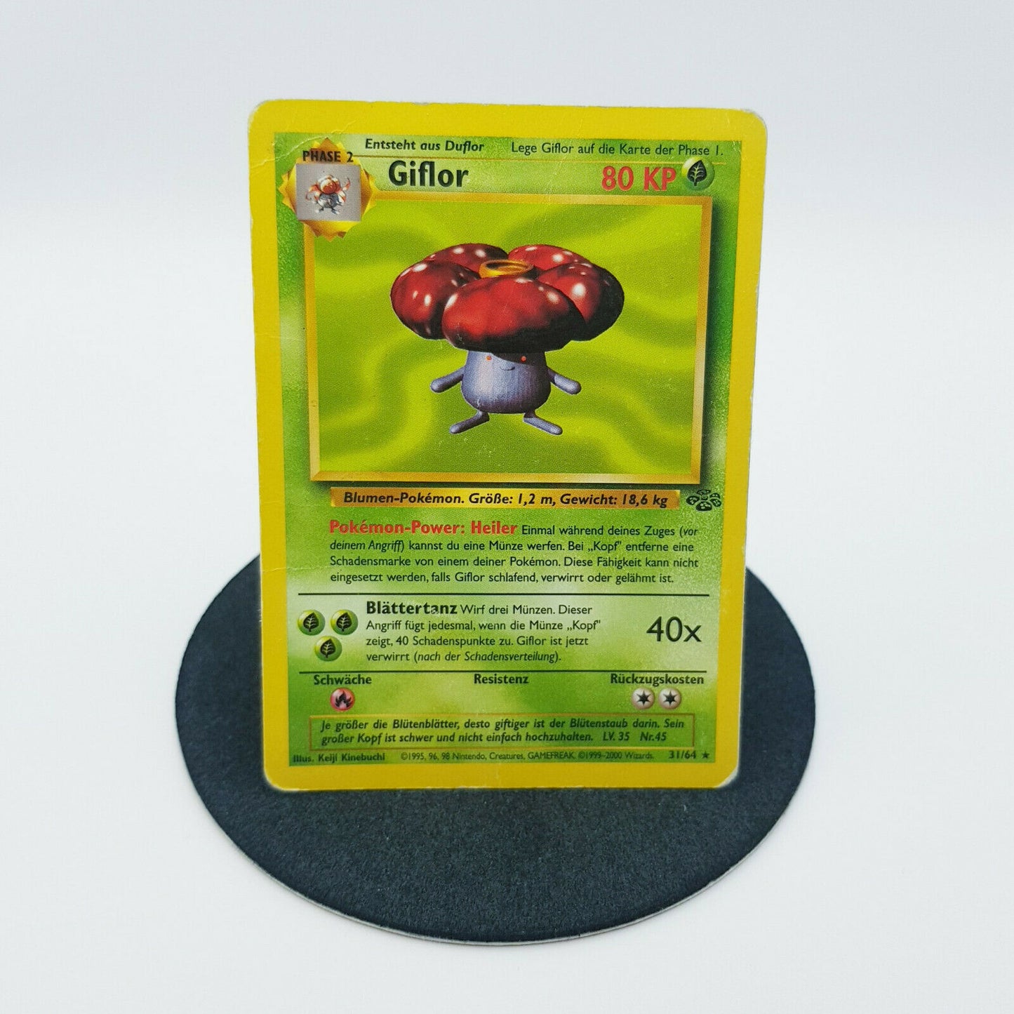 Pokemon Karte - Giflor 31/64 rare Dschungel Set 2000 deutsch