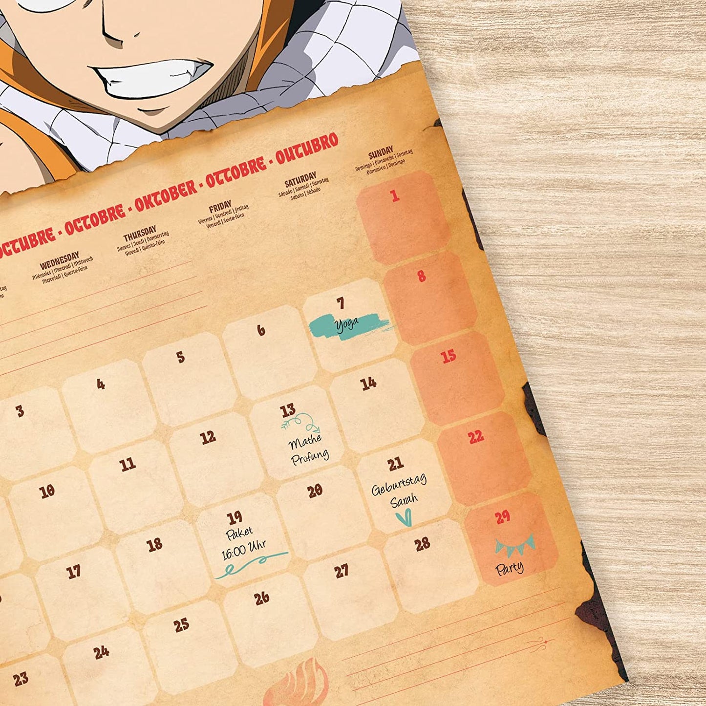 Fairy Tail Kalender Wandkalender 2023 Erik