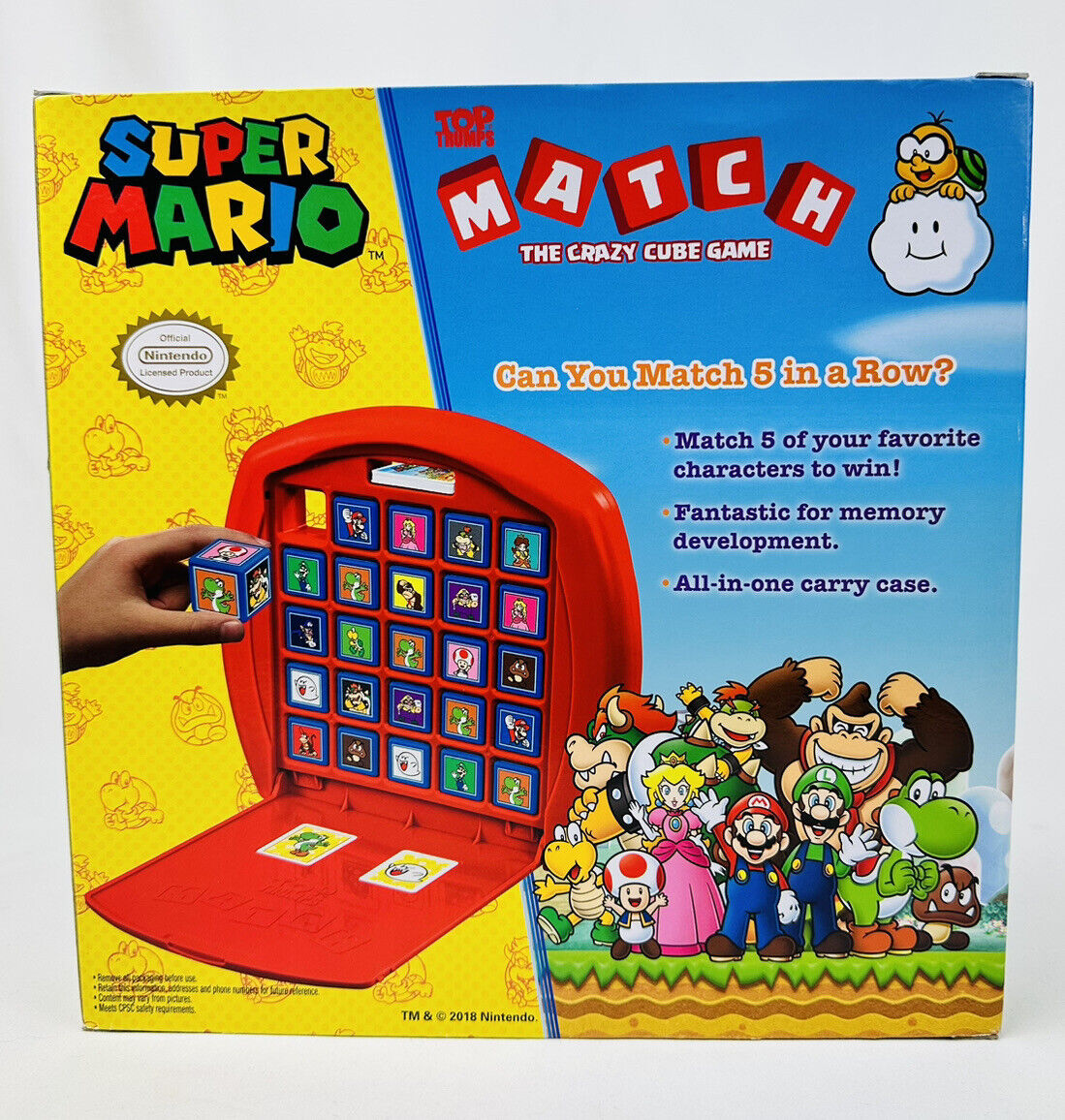 Super Mario Match - Crazy Cube Game - Kinderspiel für 2 Spieler